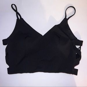 Black Spaghetti Strapped Top